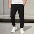 thumbnail image 3 of HAOTAGS Fleece-Lined Sweatpants for Boys & Girls Elastic Waist with Functional Side Pockets, Warm & Stretchy Joggers Black Size 9, 3 of 7