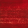 thumbnail image 1 of Ahgly Company Indoor Square Mid-Century Modern Red Oriental Area Rugs, 4' Square, 1 of 6