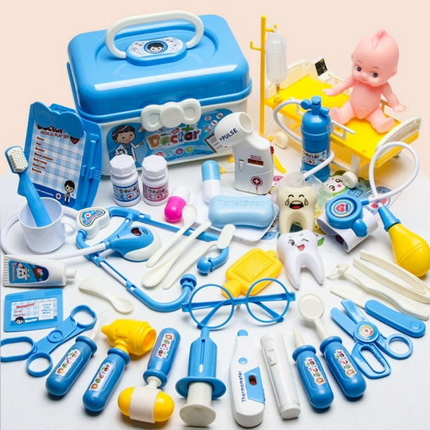 Sale NEW Children Play House Doctor Toy Set Simulation Medicine Box  Injection Play House Toy For Baby Kids Toys 