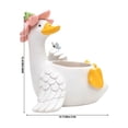thumbnail image 2 of Resin Garden Goose Shaped Planter Pot Ornament, Creative Animal Flower Vase, Weatherproof Outdoor Decor for Courtyard Lawn, Balcony Potted Plants and Indoor Tabletop Greenery Display, 2 of 7