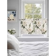 thumbnail image 4 of Vintage Floral Spring Half Window Curtain 36 Inches Long, Farmhouse Botanical White Flowers Window Treatment Curtain Drapes, Small Tier Curtains for Bathroom Over Sink, 27.5"x36", 2 Panels, 4 of 7