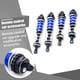 thumbnail image 5 of Vogacara Kit de amortiguadores delanteros y traseros para coche de control remoto, amortiguadores de aleación de aluminio de juguete para vehículo, Kits de construcción modelo Azul negro Vogacara FN009868-02, 5 of 6
