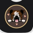 thumbnail image 4 of Inktastic English Bulldog for Dog Lover Girls Baby Bib, 4 of 4