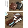 thumbnail image 4 of Monedero de cuero para hombre Minnieouse vertical Negro, 4 of 6