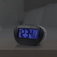 thumbnail image 6 of Equity by La Crosse Insta-Set Black Tabletop LCD Travel Alarm Clock, 31022, 6 of 8