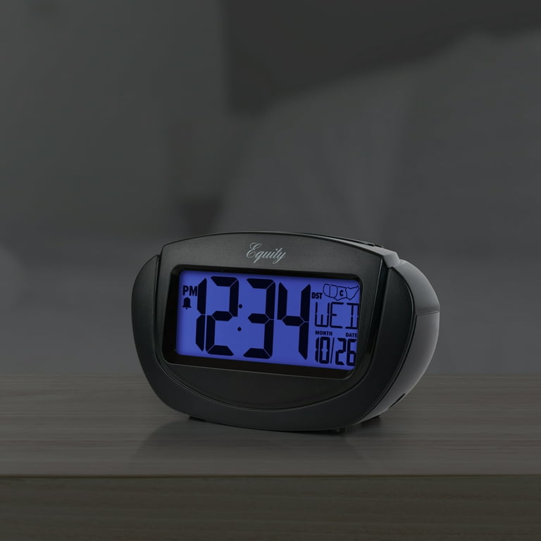 Equity by La Crosse Insta-Set Black Tabletop LCD Travel