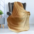 thumbnail image 4 of Tan Soft Flannel Fleece Throw Blanket, Curved Wave Like Conceptual Display Creamy Effect Soft Colored Subtle Image, Cozy Plush for Indoor and Outdoor Use, 50" x 60", Cream Tan, by Ambesonne, 4 of 5