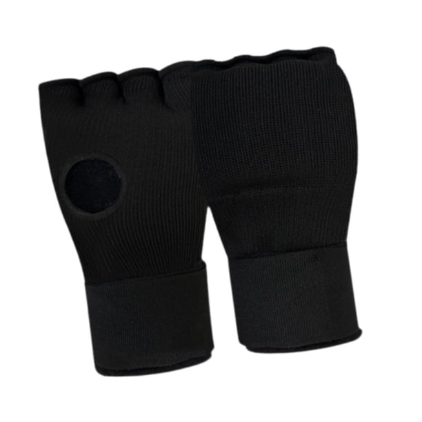 Guantes internos de boxeo Guantes de medias portátiles para de fitness Negro