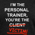 thumbnail image 3 of CafePress - PERSONAL TRAINER AND VICTIM T Shirt - Womens Football Shirt, 3 of 4