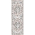 thumbnail image 2 of The Rug Collective  Distressed Vintage Cezanne Blush Machine Washable Area Rug 2'6'' x 13'1'' Runner - Natural/Criss Cross, 2 of 5