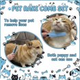 thumbnail image 4 of 4 Pieces Dematting Comb for Dogs Pets Grooming Tools for Dogs and Cats-Fine Tooth Comb,Deshedding Tool & Double-sided Tools Set Ideal for Long/short Hair,Knot Removal, 4 of 7
