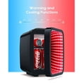 thumbnail image 5 of Anoak Mini Fridge, 4 Liter/6 Cans Small Refrigerator With 6 Colorful Dimmable LED Light,Portable Cooler and Warmer mini fridge for Gaming room, Bedroom,Office and Car (Black), 5 of 8