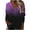 Purple, variant on LEAVINGSUO Fall Winter V Neck Long Tops for Women, Womens Tops Fashion Women Casual Long Sleeve Printed V-Neck Blouse T-Shirt Ladies Tops
