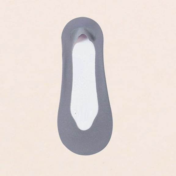 absanyy Women's Blue No-show Socks, 100% Polyester Breathable Non-slip, One Size Fits Most, 1 Pair, for Loafers/Ballet Flats, All-day Comfort & Shoe Protection