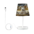 thumbnail image 2 of BZSMCE Table Lamp Creative Three Bighorn Sheep Painting Simple Pattern Night Light, 2 of 8