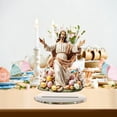 thumbnail image 7 of AZXY Easter Decorations, 2D Easter Jesus & Bunny Tabletop Decor, Colorful Egg Religious Ornament for Church Home Mantel, Easter Gifts for Christians, 7 of 7