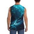 thumbnail image 4 of Lsque Futuristic Jet Ski Adventure Print Men's Cotton Blend Sleeveless Muscle Shirts (S-3XL)- Moisture Wicking, Odor Protection, UPF 30+,XX-Large, 4 of 8
