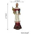 thumbnail image 2 of Urbalabs Saint Joseph Statue Catholic Saints Statues Religious Figurines 13 Inch Blessed Sacred Heart of Jesus Statue Crucified and Crowned Jesus Cristo, 2 of 7