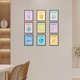 thumbnail image 5 of Paquete de 9 lienzos decorativos para pared, sin marco, impermeables, de estilo preppy, con criaturas marinas de viaje, de 8 x 10 pulgadas, coloridos pósteres de lienzo para pared., 5 of 7