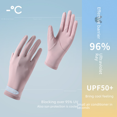 thumbnail image 1 of Guantes de protección solar de seda helada anti-UV de verano para mujer Guantes de protección solar de verano para exteriores con manga negra Guantes de protección solar de secado rápido, 1 of 4