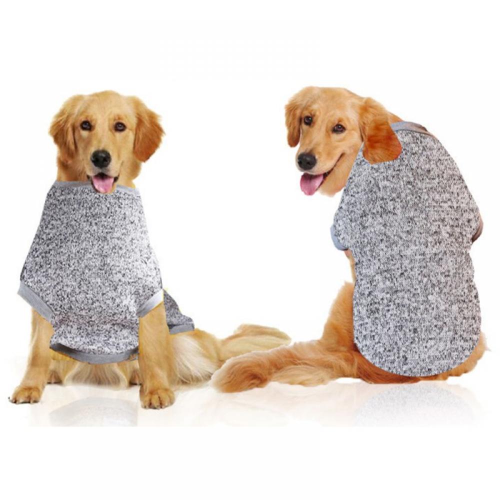 Baywell Hoodies Knitwear Large Dog Sweaters Stretchy Pet Clothes Soft