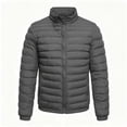 thumbnail image 5 of Jovrlynd Mens Fleece Puffer Jacket Lightweight Zipper Pockets Full Zip Winter Warm Coats, S-3XL, 5 of 6