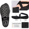 thumbnail image 2 of Calcetines de yoga antideslizantes para mujer, calcetines de pilates antideslizantes, calcetines de ballet con agarre, calcetines de barra, tallas 2.5-8 (Reino Unido), 2 of 5