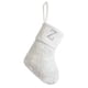 thumbnail image 2 of Calcetines navideños de seda blanca brillante, calcetines con letras de 23 cm, calcetines decorativos para chimenea, colgantes, 2 of 6
