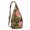 Olive-green-26, variant on Decorative Boho Sling Backpack - Colorful Ethnic Pattern with Classic Paisley Motifs, Durable Water-Resistant Shoulder Pack