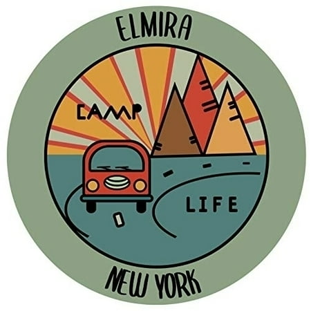 

R and R Imports Elmira New York Souvenir Decorative Stickers (Choose theme and size)