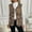 Coffee-1, variant on Women's Leopard Vest Trendy Loose Casual V Neck Sleeveless Cardigan Lightweight Fashion Fall Winter Coat