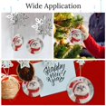 thumbnail image 2 of Christmas Ornament Cute White Cat with Blue Eyes Christmas Keepsake Winter Holiday Cat Christmas Round Ornament Christmas Decoration for Ornaments Car Hanging Ornament, 2 of 6