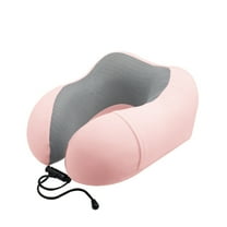 XIAOLE Memory Cotton U-Shaped Neck Pillow, Napping Neck Pillow, Head Pillow For Airplane And Car, Anti Falling Pillow Protecting Cervical Neck Pillow, Travel Pillow, Pink