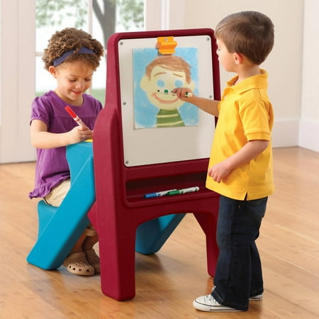 Step2 Art Easel Desk, Dry erase board includes clip to hang paper for other projects