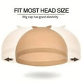 thumbnail image 3 of HLONK Wig Caps Skin Tone Elastic Stocking Cap for Wigs Breathable and Secure Fit Invisible Lace Wig Caps 6 Pack, 3 of 6