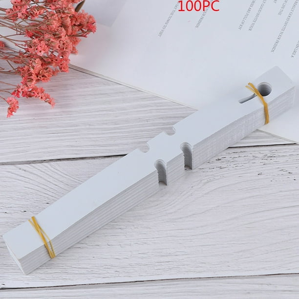 100 Pcs Plastic Plant Labels Wrap Around Hanging Tree Tags Waterproof Nursery Garden Stakes Reusable Flower Signs with Surface Outdoor Plants Tags