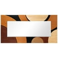 thumbnail image 4 of "Curved Elegance" Hand Made Solid Paulownia Wood Beveled Leaner Mirror size 80"x40", 4 of 12