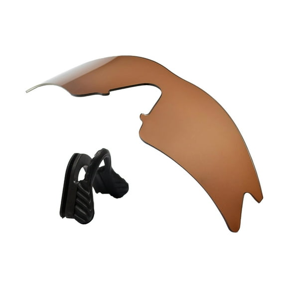 Walleva Brown Polarized Lenses And Black Nosepad For Oakley M Frame Sweep Sunglasses