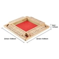 thumbnail image 3 of LSLJS Shut The Box Wooden Mathematic Traditional Pub Board Dice Game Travel 4 Players, 3 of 9