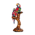 thumbnail image 1 of Estatua de loro Zulema escultura de pájaro artesanía de resina para pareja, 1 of 8
