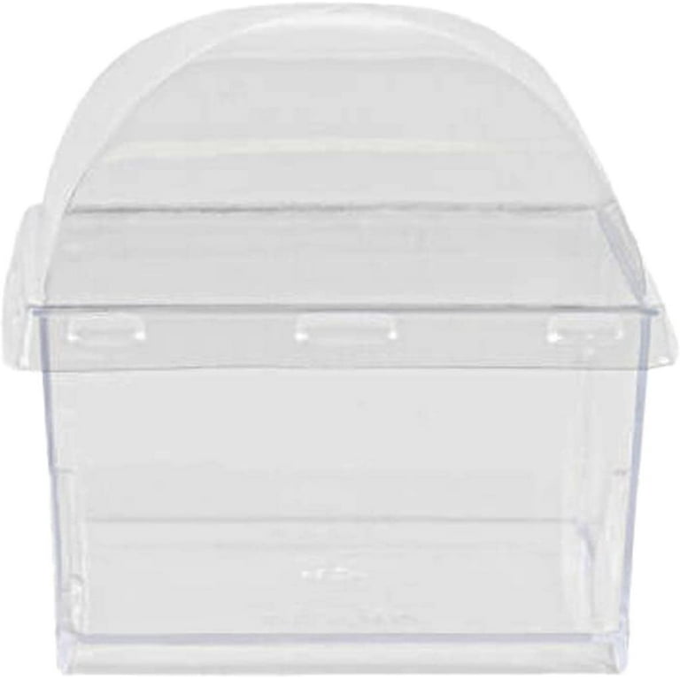 5oz Square Mini Clear Plastic Dessert Containers with Dome Lid - Square  Disposable Parfait Box with Lids, Cake Box, Yogurt Container, Fruit Box,  Snack