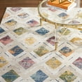 thumbnail image 2 of Everloom Magnolia Harmony Modern Diamond Area Rug, Beige/Blue, 5'2"x7'2", 2 of 7
