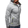 thumbnail image 2 of Chandail en Molleton Imprimé Décontracté de Sport Cardigan en Polaire à Capuche Veste de Mode, 2 of 5