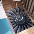 thumbnail image 5 of Aircraft Engine Rugs, Airplane Rugs, Aircraft Rug, Modern Rugs, Round Rug, Popular Rug, Personalized Rug, Cool Rug, Non Slip Rug, 2.6'x9.2' - 80x280 cm, 5 of 5