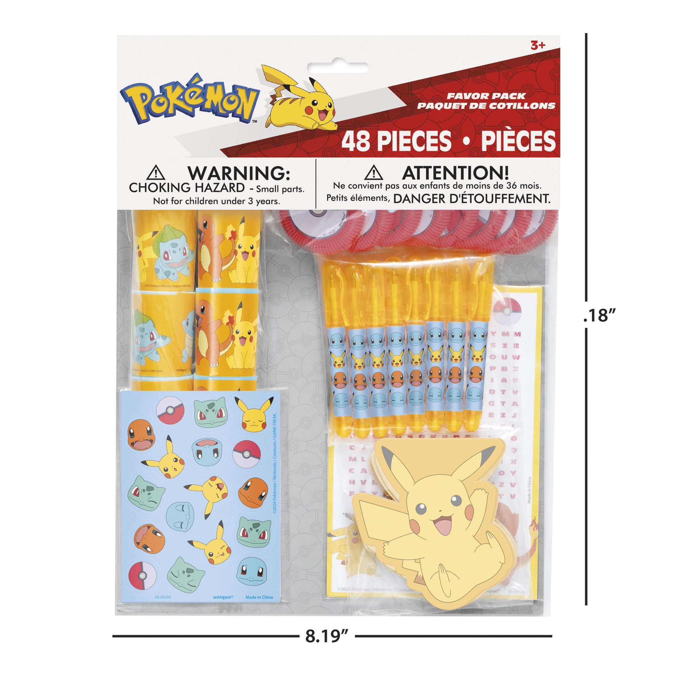Pokémon Assorted Favor Pack, 48pc