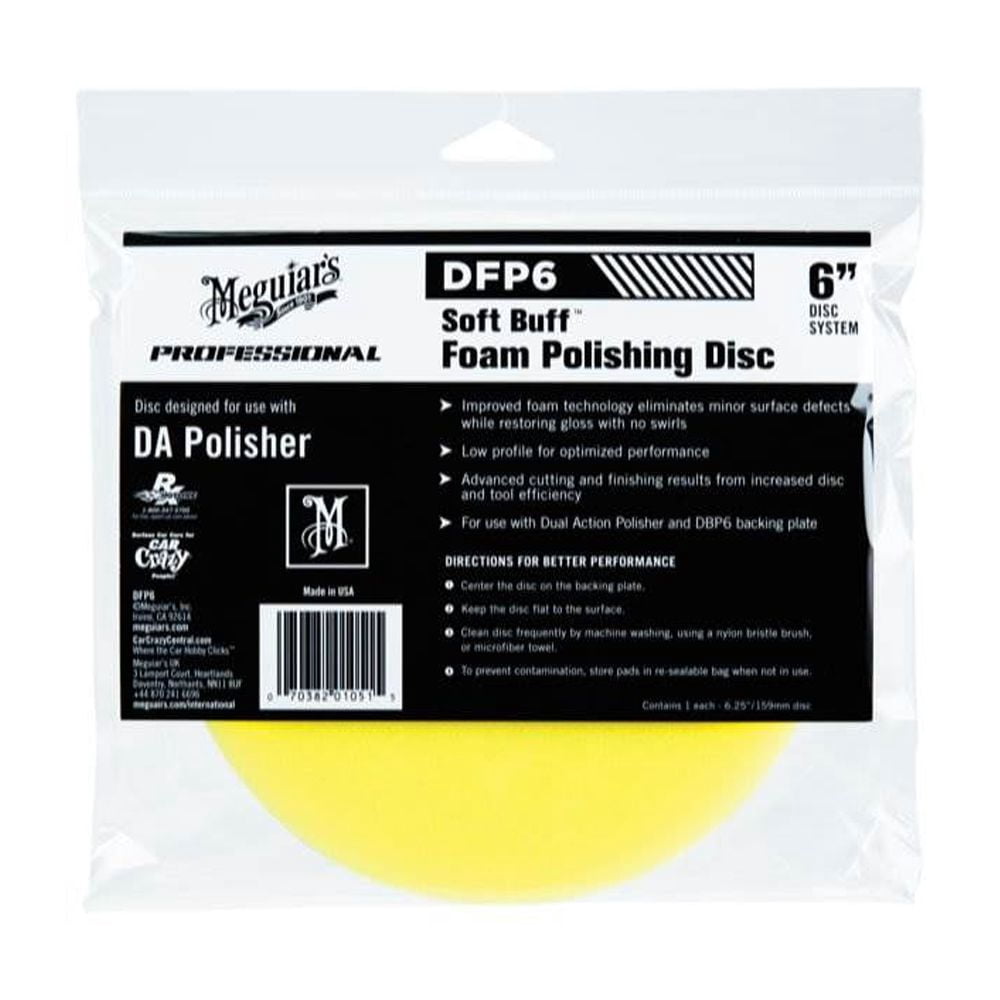 Meguiar?s 6" DA Foam Polishing Disc ? Dual Action Polishing Pad Enhances High Gloss ? DFP6&nbsp;
