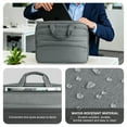 thumbnail image 5 of CshidWorld Laptop Bag for 15.6 inch, Computer Bag Laptop Briefcase Men Women, Laptop Shoulder Bag, Work Messenger Bag Business Travel Office, Gray, 5 of 7