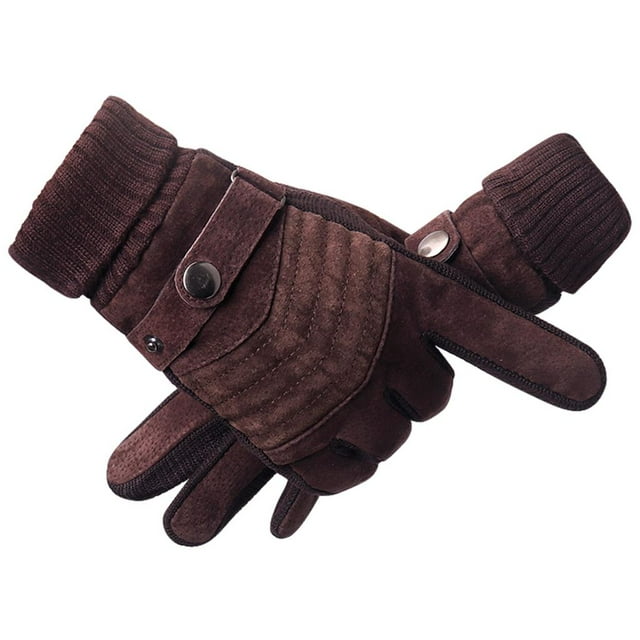 Guantes de nieve a prueba de viento Mantiene el calor ajustable para B 3D Marrón Zulema Guantes de snowboard