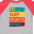 thumbnail image 4 of Inktastic Volunteering Eat Sleep Volunteer Repeat Boys or Girls Toddler T-Shirt, 4 of 5