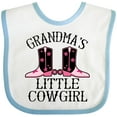 thumbnail image 3 of Inktastic Grandma Little Cowgirl Baby Clothes Girls Baby Bib, 3 of 4